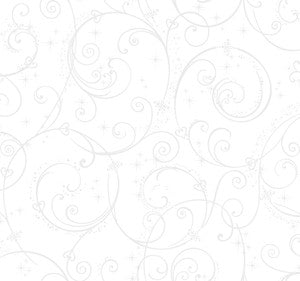 Disney Princess Perfect Scroll White Glitter Wallpaper by York Wallcoverings