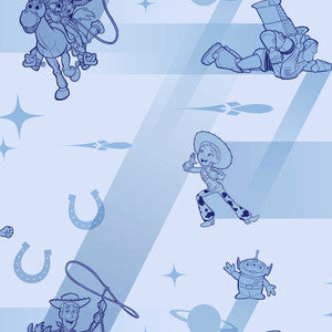 Disney & Pixar Toy Story 4 Retro Blue Wallpaper by York Wallcoverings