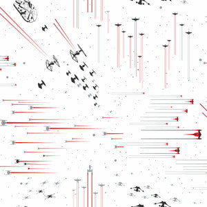 Star Wars: Galactic Battles Red Wallpaper by York Wallcoverings