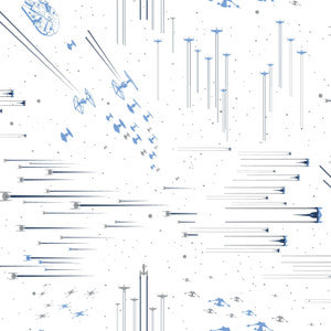 Star Wars: Galactic Battles Blue Wallpaper by York Wallcoverings