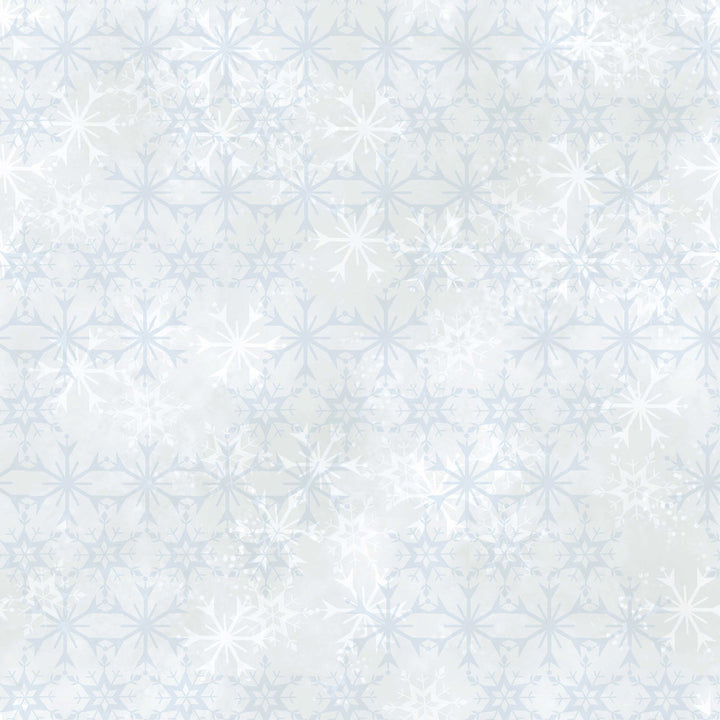 Disney Frozen 2 Snowflake White & Aqua Wallpaper by York Wallcoverings Disney Kids Vol. 4 Covers about 56.4 square feet 20.5-in by 33-ft long roll Unpasted 20.5 - Fabric Carolina -