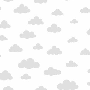 Disney Winnie the Pooh Cloud Grey Wallpaper by York Wallcoverings