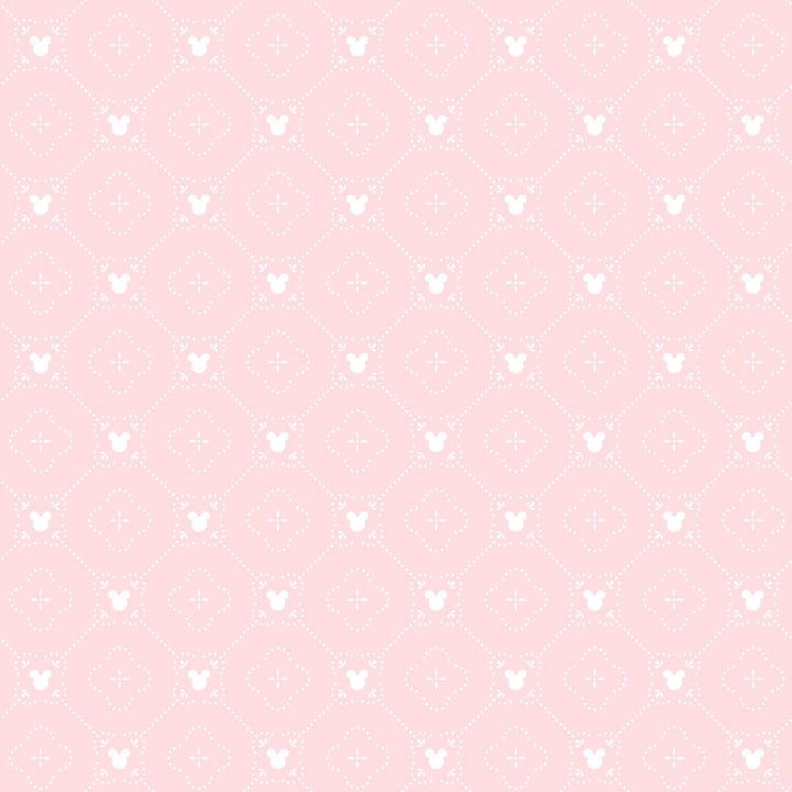 Disney Mickey Mouse Argyle Pink Wallpaper by York Wallcoverings Disney Kids Vol. 4 Covers about 56.4 square feet 20.5-in by 33-ft long roll Unpasted 20.5 - Fabric Carolina -