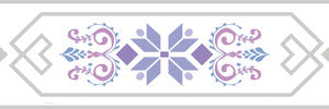 Disney Frozen 2 Elsa's Door Purple Border by York Wallcoverings