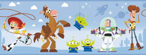Disney & Pixar Toy Story 4 Blue Border by York Wallcoverings