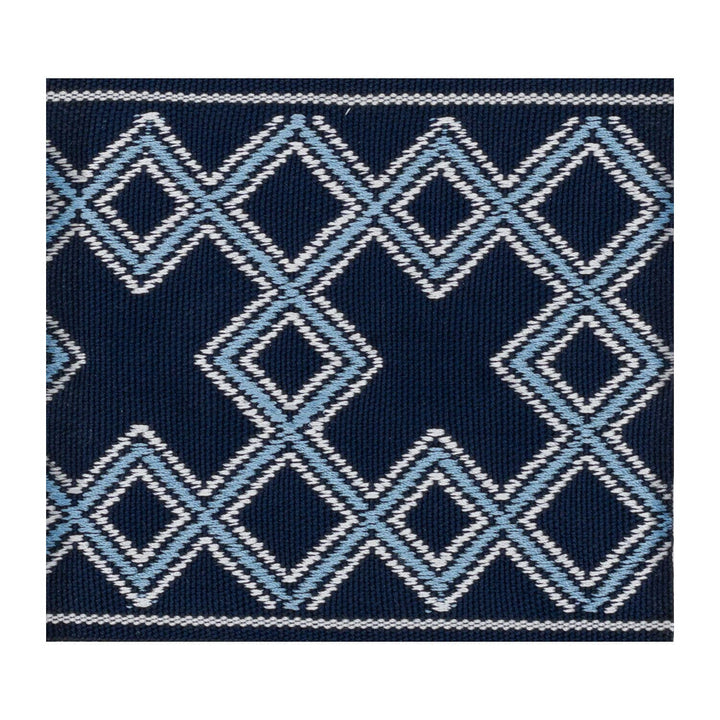 Diamonds Tape 1 Baltic by Stout Trim Stout Trim Diamonds Tape 1 BalticTrim SMALL WONDERS TRIM 52%SVI 48%POL CHINA </p><p>Repeat: H: 1.750, V: 0.000 3.25 in - Fabric Carolina -