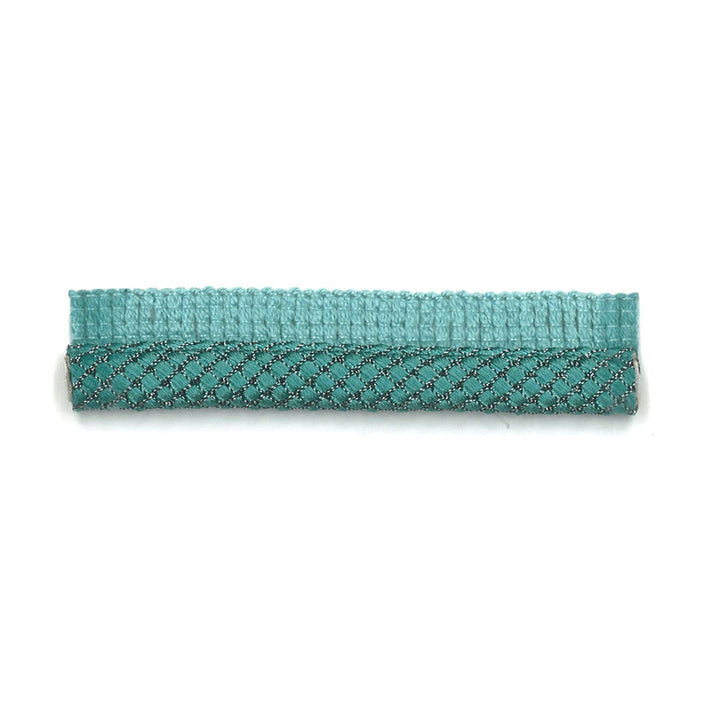 Dimaggio 5 Turquoise by Stout Designer Trim NEW WORLD TRIM VOLUME II 69%SVI 30%COT 1%POL GERMANY Horizontal: 0.000 and Vertical: 0.000 0.38 in - Swanky Fabrics -