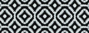 Dipsy Ebony Ivory 916 by Norbar Designer Fabric SUNTASTIC 51% POLYPROPYLENE MEXICO 7 1/2"V - 6 7/8"H 54 - Swanky Fabrics -