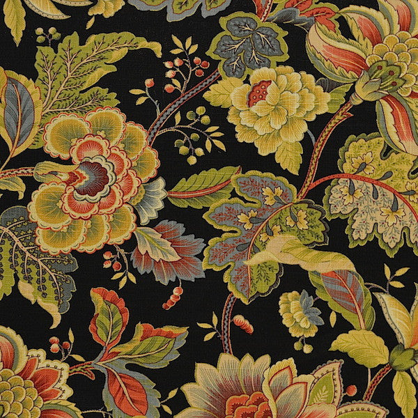 Dixie Black by Magnolia Fabric - 55LIN/45RAY CHINA 12,000 Horizontal: 27.00 and Vertical: 27.00 54" - Fabric Carolina -