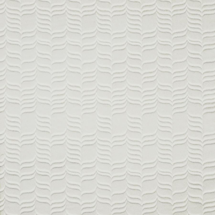 Dali # 265 Blanco by Maxwell Fabric Sheer Style 100% POLYESTER TURKEY V-2.2"H-8.7" 118" EMB.WIDTH 108" - Fabric Carolina -
