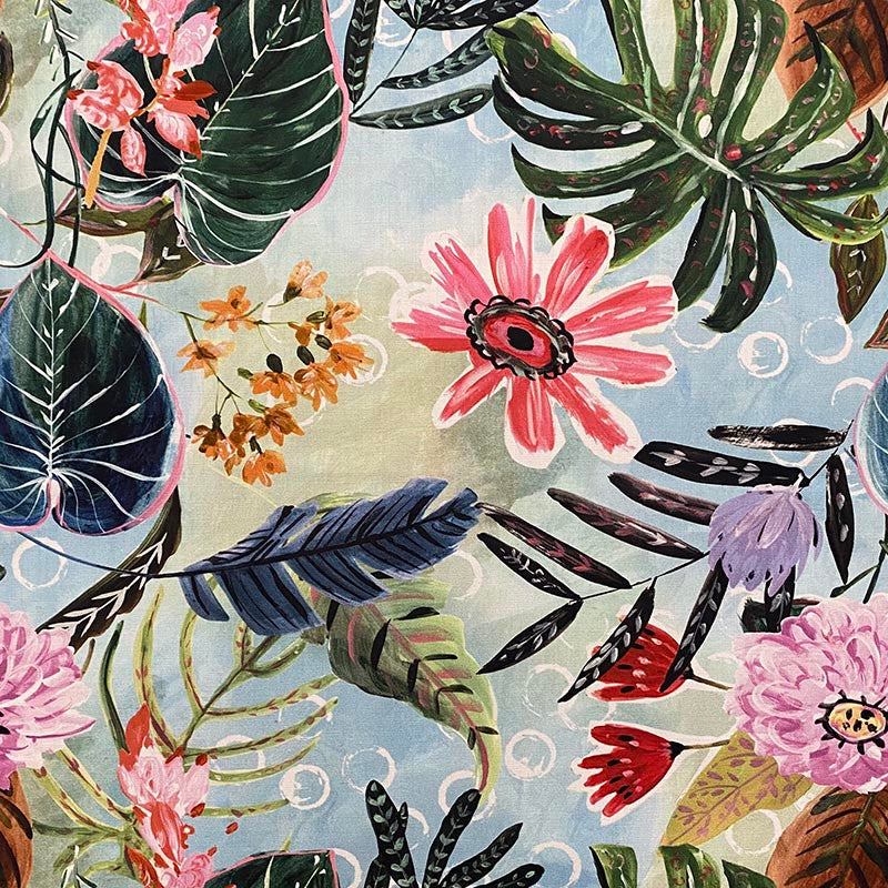 Dj Beach by Magnolia Fabric - 100% COTTON INDIA 10,000 Horizontal: 27.00 and Vertical: 27.00 54" - Fabric Carolina -