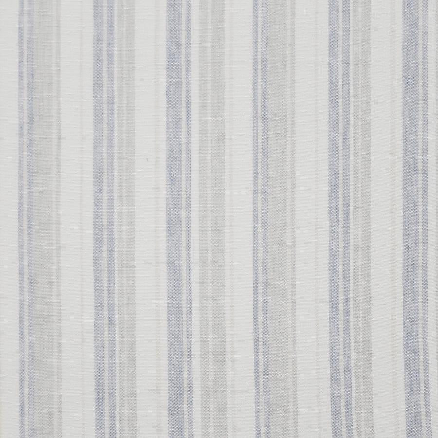 Dionne # 979 White Water by Maxwell Fabric Sheer Heights 54% POLYESTER/46% LINEN TURKEY H-7.9" 118" - Fabric Carolina -