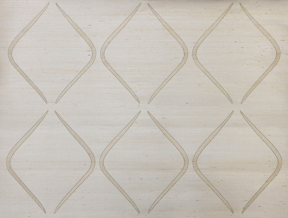 Marquise White Wallpaper by Candice Olson Candice Olson Natural Splendor Covers about 67 square feet 33.5-in by 24-ft long roll Unpasted 11.8 - Fabric Carolina -