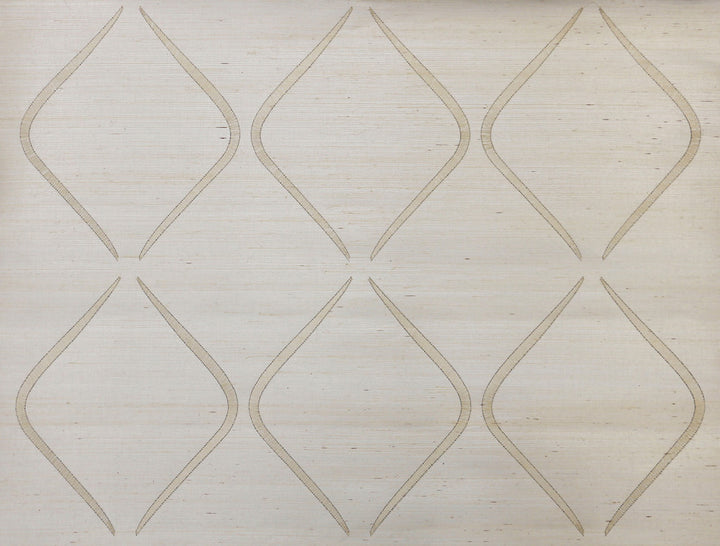 Marquise White Wallpaper by Candice Olson Candice Olson Natural Splendor Covers about 67 square feet 33.5-in by 24-ft long roll Unpasted 11.8 - Fabric Carolina -