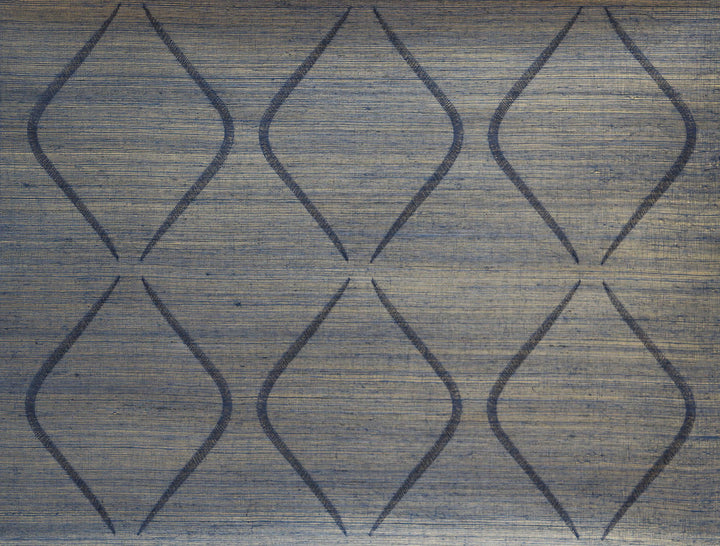 Marquise Indigo Wallpaper by Candice Olson Candice Olson Natural Splendor Covers about 72 square feet 36-in by 24-ft long roll Unpasted 11.8 - Fabric Carolina -
