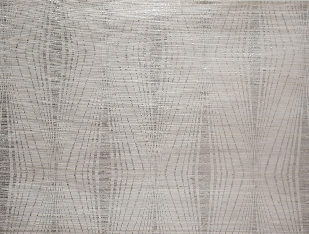 Radiant Silver & White Wallpaper by Candice Olson Candice Olson Natural Splendor Covers about 72 square feet 36-in by 24-ft long roll Unpasted 25.25 - Fabric Carolina -
