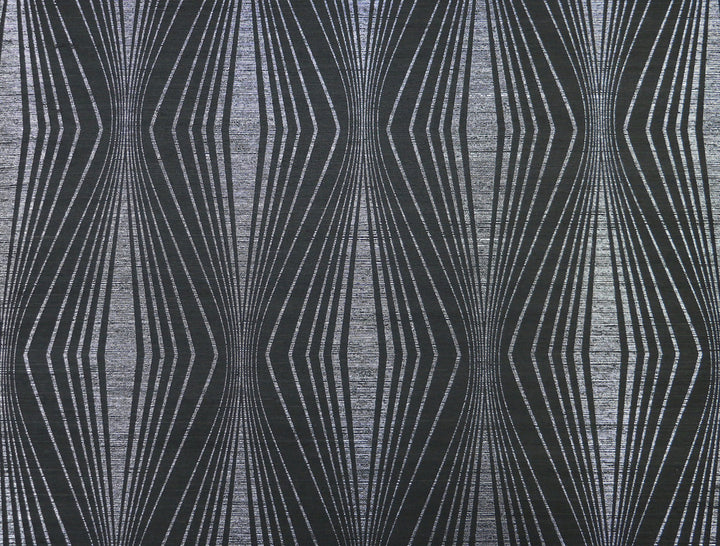 Radiant Silver & Black Wallpaper by Candice Olson Candice Olson Natural Splendor Covers about 72 square feet 36-in by 24-ft long roll Unpasted 25.25 - Fabric Carolina -