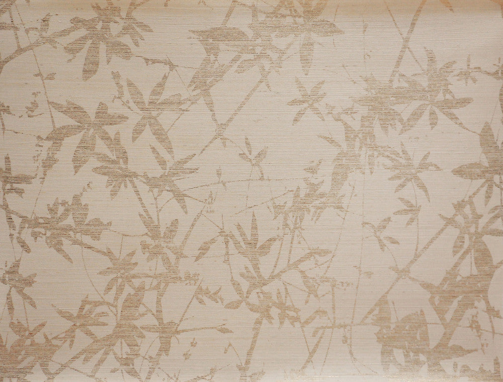 Sylvan Gold & Cream Wallpaper by Candice Olson Candice Olson Natural Splendor Covers about 67 square feet 33.5-in by 24-ft long roll Unpasted 25.25 - Fabric Carolina -