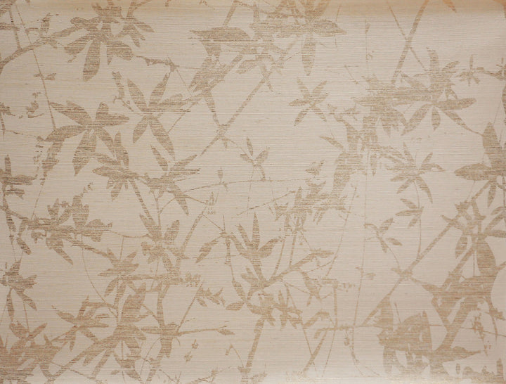 Sylvan Gold & Cream Wallpaper by Candice Olson Candice Olson Natural Splendor Covers about 67 square feet 33.5-in by 24-ft long roll Unpasted 25.25 - Fabric Carolina -