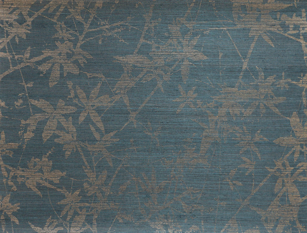 Sylvan Gold & Teal Wallpaper by Candice Olson Candice Olson Natural Splendor Covers about 67 square feet 33.5-in by 24-ft long roll Unpasted 25.25 - Fabric Carolina -