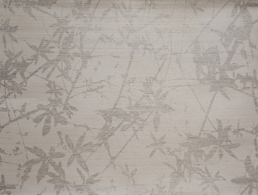 Sylvan Silver & White Wallpaper by Candice Olson Candice Olson Natural Splendor Covers about 67 square feet 33.5-in by 24-ft long roll Unpasted 25.25 - Fabric Carolina -