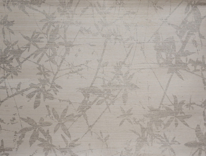 Sylvan Silver & White Wallpaper by Candice Olson Candice Olson Natural Splendor Covers about 67 square feet 33.5-in by 24-ft long roll Unpasted 25.25 - Fabric Carolina -