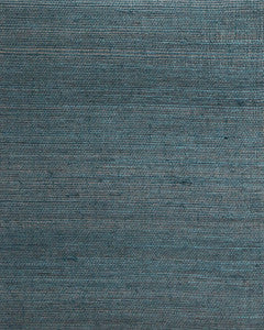 Plain Sisal Grasscloth Teal Wallpaper by Candice Olson