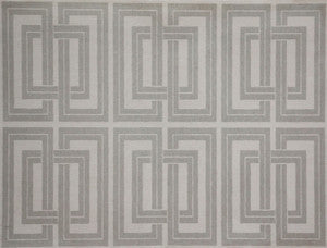 Quad Silver & White Wallpaper by Candice Olson