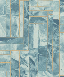 Moonbeams Indigo Wallpaper by Candice Olson