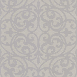 Sonata Grey Ironwork Wallpaper by Decorline