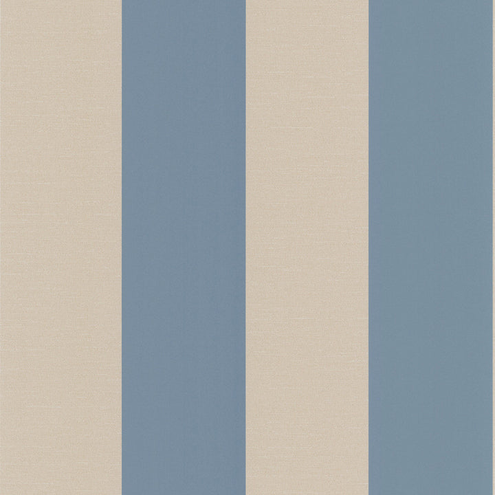 Purcell Blue Stripe Wallpaper by Decorline Decadence Covers about 56.4 square feet 20.5-in by 33-ft long roll Unpasted 25 - Fabric Carolina -