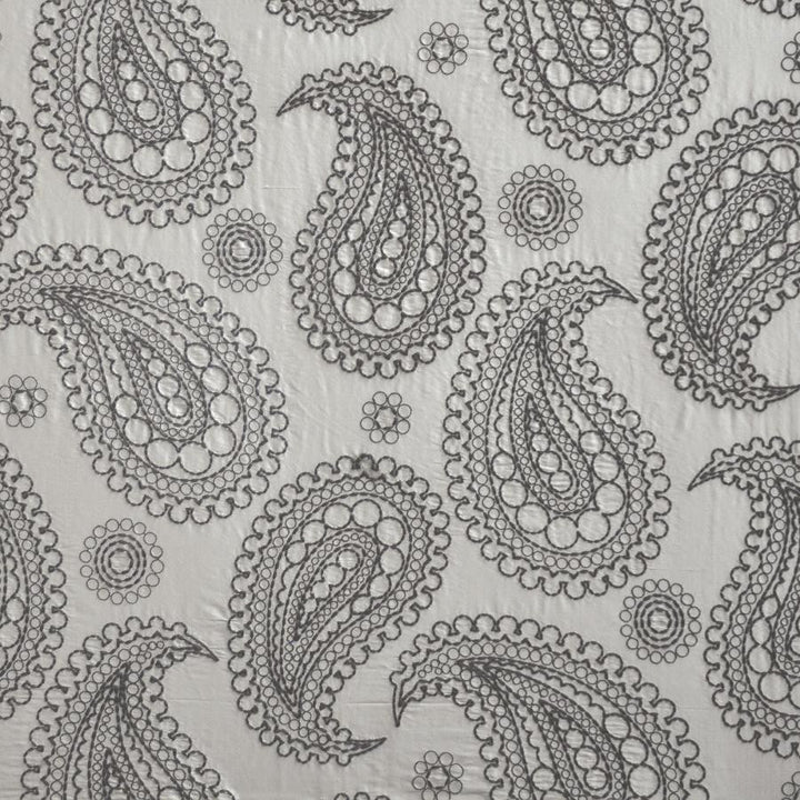 Deveaux # 301 Roan by Maxwell Fabric Telafina Season Xiv 100% SILK EMB- 100% POLYESTER INDIA V-23.2"H26" 55" EMB-52" - Fabric Carolina -
