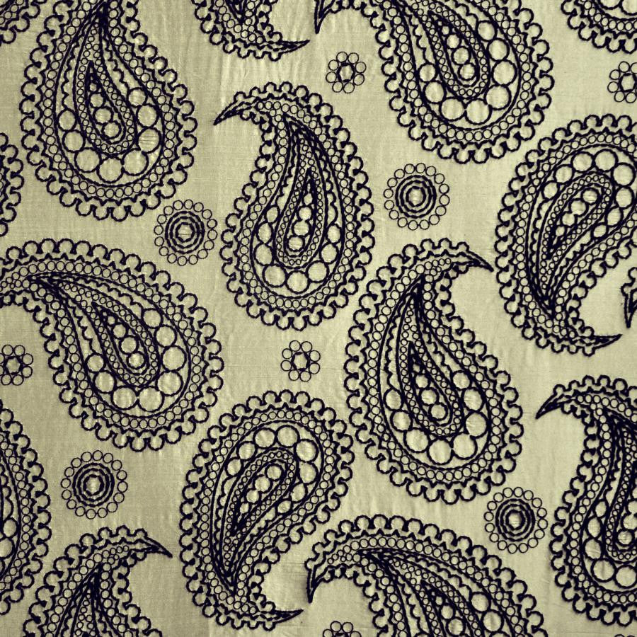 Deveaux # 302 Tortoiseshell by Maxwell Fabric Telafina Season Xiv 100% SILK EMB- 100% POLYESTER INDIA V-23.2"H26" 55" EMB-52" - Fabric Carolina -