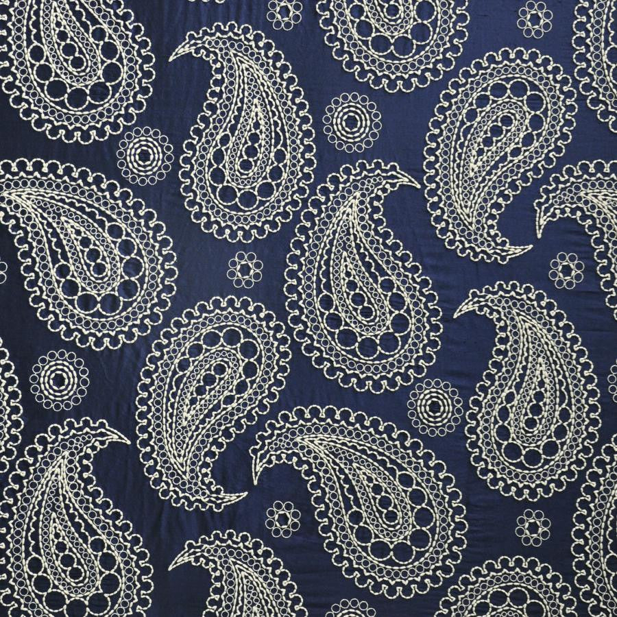 Deveaux # 303 Desoto by Maxwell Fabric Telafina Season Xiv 100% SILK EMB- 100% POLYESTER INDIA V-23.2"H26" 55" EMB-52" - Fabric Carolina -