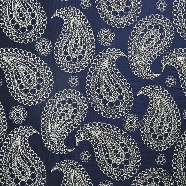 Deveaux # 303 Desoto by Maxwell Fabric Telafina Season Xiv 100% SILK EMB- 100% POLYESTER INDIA V-23.2"H26" 55" EMB-52" - Fabric Carolina -