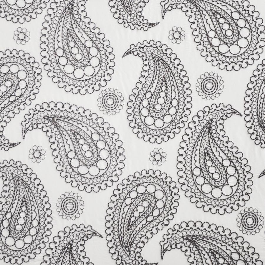 Deveaux # 306 Siberian by Maxwell Fabric Telafina Season Xiv 100% SILK EMB- 100% POLYESTER INDIA V-23.2"H26" 55" EMB-52" - Fabric Carolina -