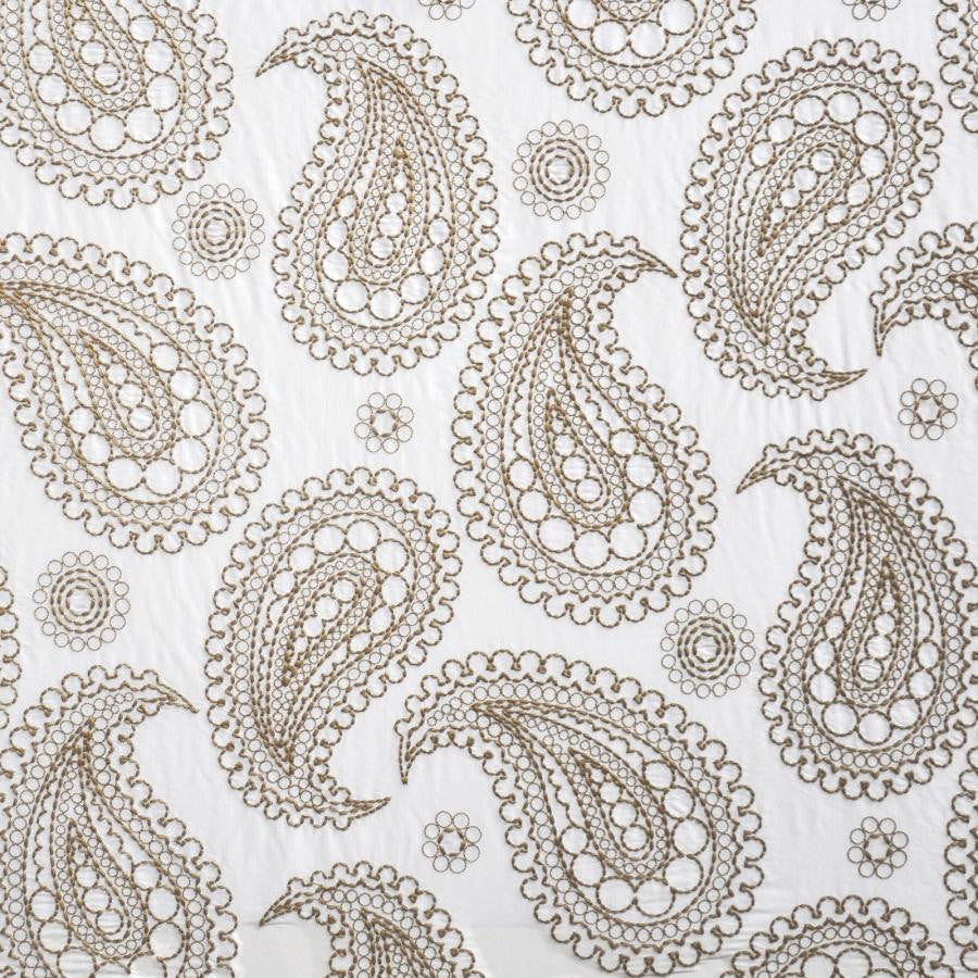Deveaux # 307 Akita by Maxwell Fabric Telafina Season Xiv 100% SILK EMB- 100% POLYESTER INDIA V-23.2"H26" 55" EMB-52" - Fabric Carolina -