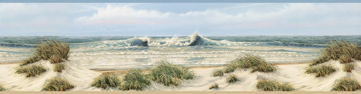 Falmouth Beige Dunes Wallpaper by Chesapeake Sand Dollar Covers about 7.5 square feet 6-in by 15-ft long roll Prepasted 0 - Fabric Carolina -