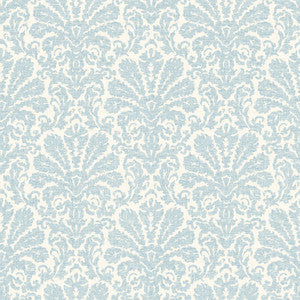 Seascape Blue Damask Wallpaper by Chesapeake