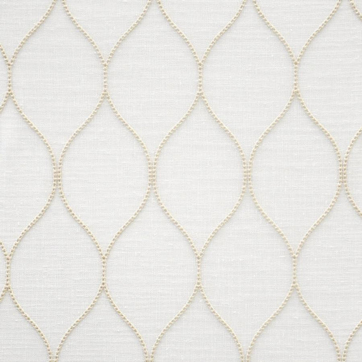 Derby # 407 Cornsilk by Maxwell Fabric Sheer Threads 100% POLYESTER TURKEY V-6.5" H-3.1" 118" EMB. WIDTH 106" - Fabric Carolina -