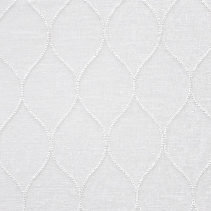 Derby # 436 Coconut by Maxwell Fabric Sheer Threads 100% POLYESTER TURKEY V-6.5" H-3.1" 118" EMB. WIDTH 106" - Fabric Carolina -