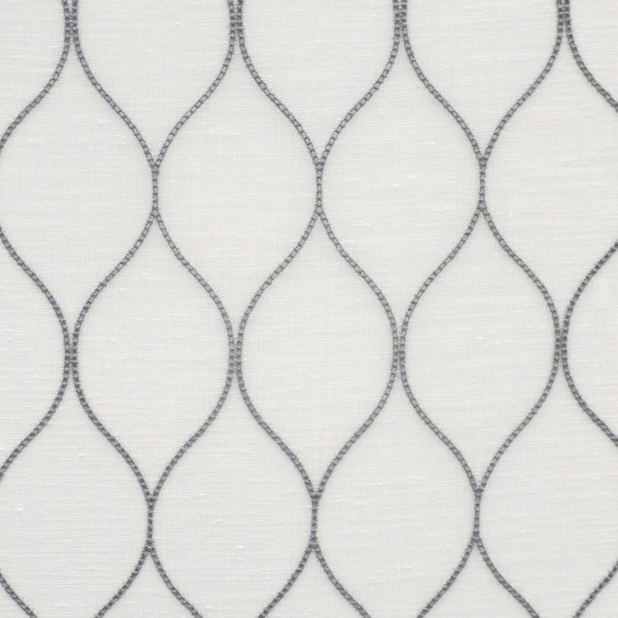 Derby # 439 Thunder by Maxwell Fabric Sheer Threads 100% POLYESTER TURKEY V-6.5" H-3.1" 118" EMB. WIDTH 106" - Fabric Carolina -