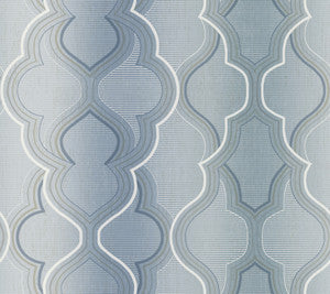 Modern Ombre Damask Blue Wallpaper by York Wallcoverings