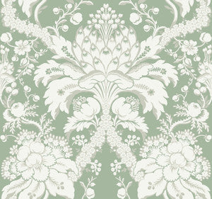 French Artichoke Dam Green Wallpaper by York Wallcoverings