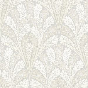 Shell Damask Grey Wallpaper by Inspired by Color