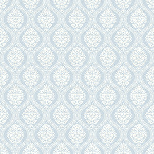 Petite Ogee Blue Wallpaper by Inspired by Color