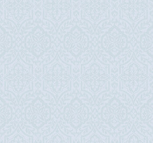 Cathedral Damask Blue Wallpaper by York Wallcoverings
