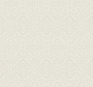 Catherdral Damask Taupe Wallpaper by York Wallcoverings
