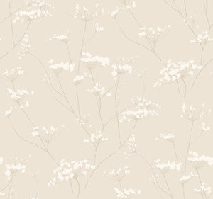 Enchanted Cream Wallpaper by Candice Olson