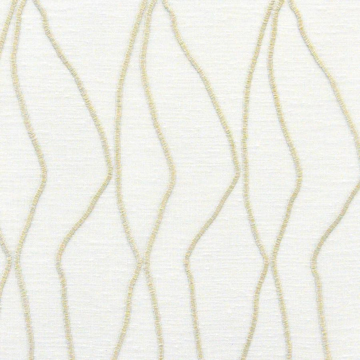 Delos # 520 Pumice by Maxwell Fabric Sheer Paths 100% POLYESTER TURKEY V-17.75" H-4.25" 118" EMB. WIDTH 110" - Fabric Carolina -